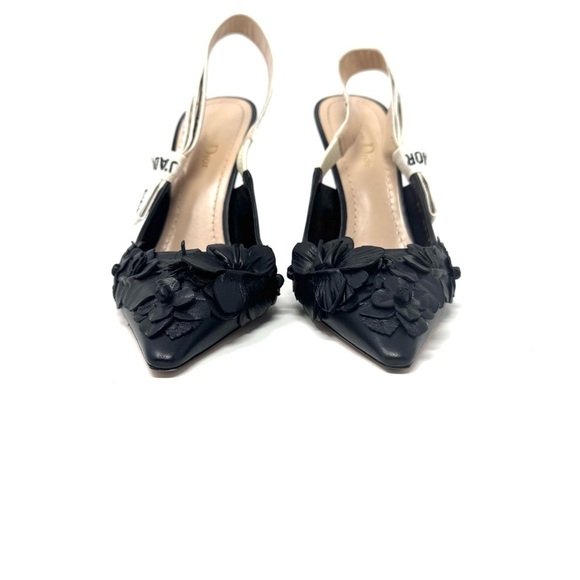 Christian Dior J’Adior Floral Lambskin Slingback Pumps US 9 / EU 39 – Rare Print - Picture 3 of 16